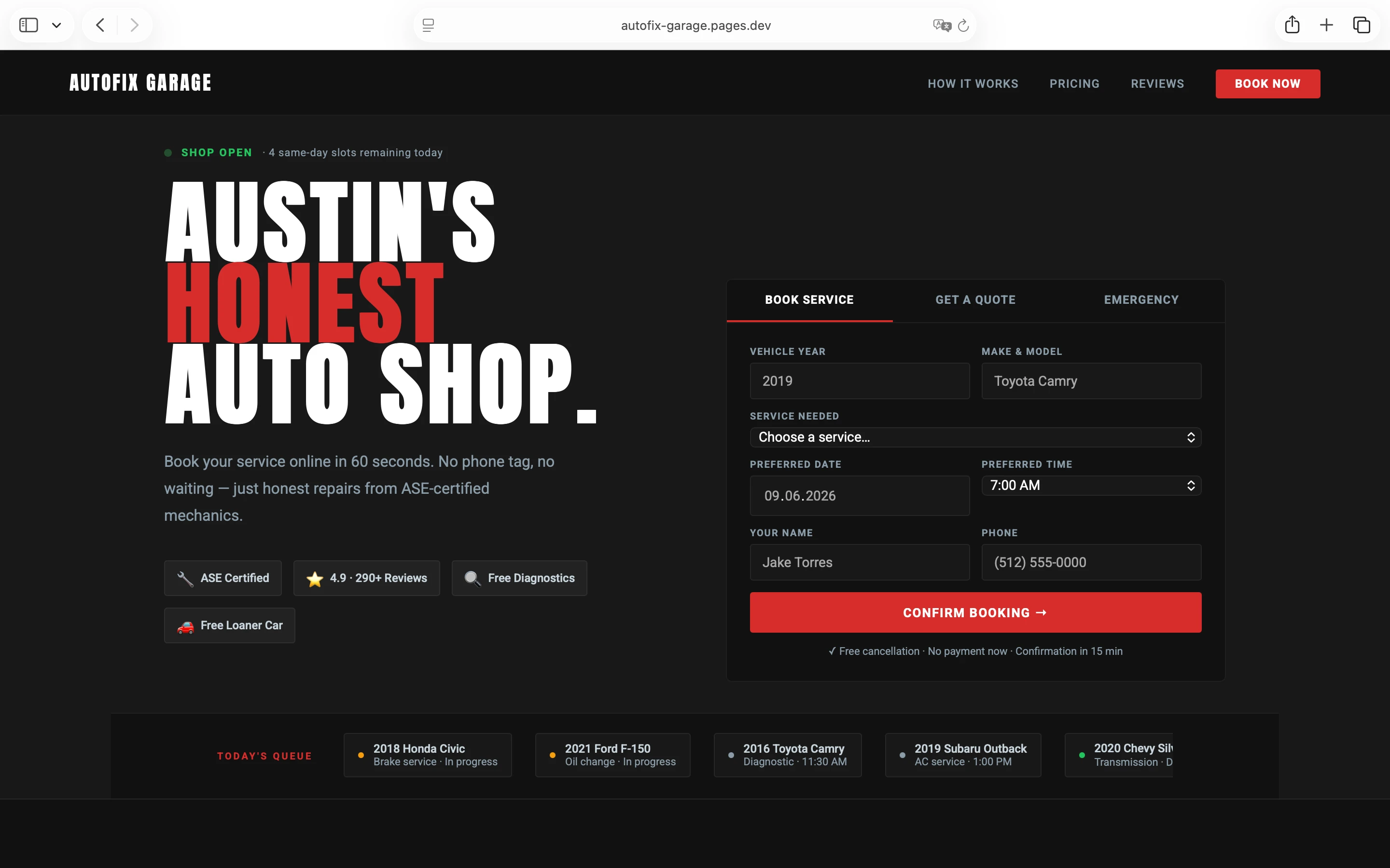 AutoFix live queue